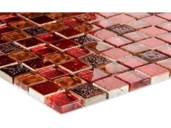 Mosaik Glas & Stein Maya Red 30 cm x 30 cm* Mosaik