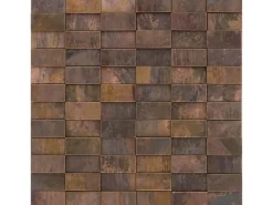 Mosaik Metall Kupfer 3D 30 cm x 30 cm