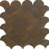 Mosaikmatte Fächer Metall Kupfer 29 cm x 30 cm* Mosaik