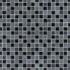 Mosaikmatte Glas & Marmor Black 30 cm x 30 cm