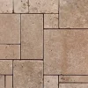 Mosaikmatte Naturstein Ivory Römischer Verband 30 cm x 30 cm* Mosaik