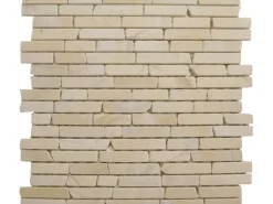 Mosaikmatte Naturstein Yellow Sun Brick 30 cm x 30 cm