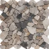 Mosaikmatte Polygonal Fossil Wood 30,5 cm x 30,5 cm* Mosaik