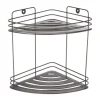 MSV Eck-Regal Kery Stahl 20 cm x 20 cm x 23,5 cm Mattschwarz