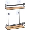 MSV Regal Hiko 25,5 cm x 12 cm x 37 cm Schwarz-Braun* Holzregale