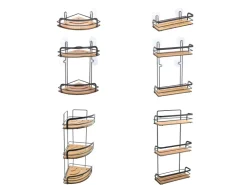 MSV Regal Hiko 25,5 cm x 12 cm x 37 cm Schwarz-Braun* Holzregale