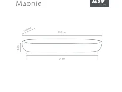 MSV Tablett Maonie Keramik 25,7 cm x 11,5 cm x 2,8 cm* Vasen