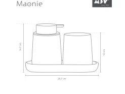 MSV Tablett Maonie Keramik 25,7 cm x 11,5 cm x 2,8 cm* Vasen