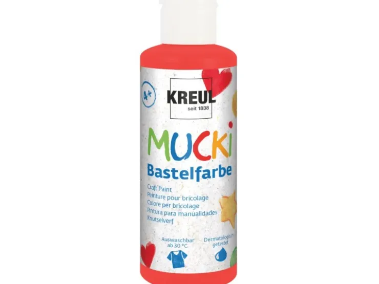 KREUL Mucki Bastelfarbe Rot 80 ml* Bastelfarben