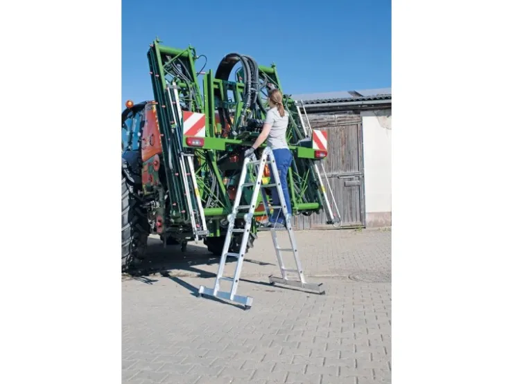 MUNK Vielzweckleiter mit Nivello Traverse 4x3 Sprossen