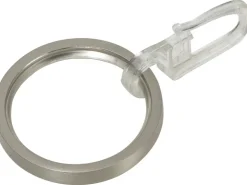 mydeco Gardinen-Ringe Edelstahl-Optik Ø 3,4 cm für Ø 1,6 cm Gardinenstangen* Seilspanngarnituren|Rollos