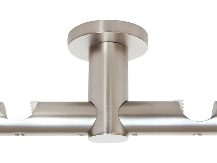 mydeco Gardinenstange-Deckenmontage Urban Edelstahl-Optik Ø 2 cm* Gardinenstangen|Gardinen