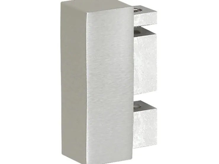 mydeco Gardinenstange-Endstück End Edelstahl-Optik 3,2 cm x 1,1 cm