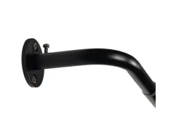mydeco Gardinenstange-Set day & night ausziehbar Schwarz 120-210cm