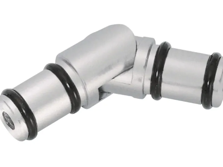 mydeco Gelenkverbinder für Gardinenstangen Edelstahl-Optik Ø 1,6 cm