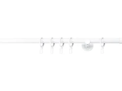 mydeco Maß-Gardinenstange mit Endstück Cap Weiß Ø 2 cm x 170 cm