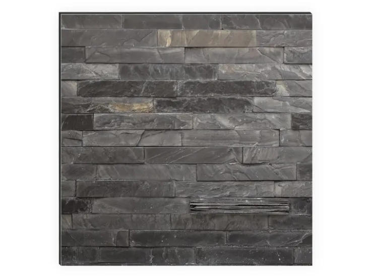 MySpotti Küchenrückwand Profix Cucina Black Bricks 160 x 60 cm Steingrau* Klebefolien