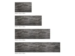 MySpotti Küchenrückwand Profix Cucina Black Bricks 160 x 60 cm Steingrau* Klebefolien