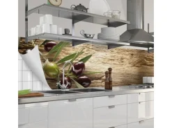 Myspotti Küchenrückwandfolie Mediterran Selbstklebend 280 cm x 60 cm