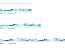 Myspotti Küchenrückwandfolie Wasser Selbstklebend 280 cm x 60 cm