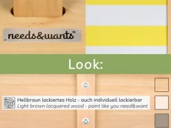 needs&wants Holz Sandkasten mit Dach Sunplaya4