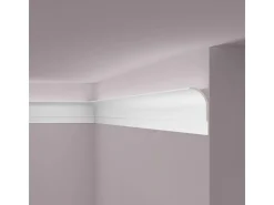 NOEL & MARQUET NMC AD22 ARSTYL Eckleiste Zierleiste Stuckleiste für Indirekte Beleuchtung 2 m 200 cm x 10 cm x 22,5 cm Weiß