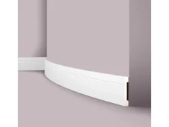 NOEL & MARQUET NMC FD2 Flex WALLSTYL Flexible Sockelleiste Zierleiste Stuckleiste 2 m 200 cm x 1,5 cm x 11 cm Weiß* Zierprofile