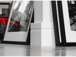 NOEL & MARQUET NMC FD15 WALLSTYL Sockelleiste Zierleiste Stuckleiste 2 m 200 cm x 1,8 cm x 15 cm Weiß* Zierprofile