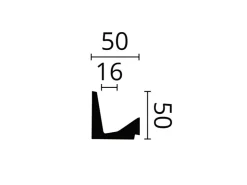NOEL & MARQUET NMC IL5 ARSTYL Eckleiste Zierleiste Stuckleiste für Indirekte Beleuchtung 2 m 200 cm x 5 cm x 5 cm Weiß* Zierprofile
