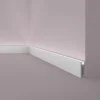 NOEL & MARQUET NMC IL10 WALLSTYL Sockelleiste Zierleiste Stuckleiste für Indirekte Beleuchtung 2 m 200 cm x 2,3 cm x 8 cm Grau