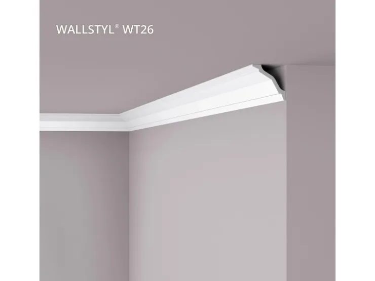 NOEL & MARQUET NMC WT26 WALLSTYL Eckleiste Zierleiste Stuckleiste 2 m 200 cm x 7,5 cm x 7,5 cm Weiß* Zierprofile