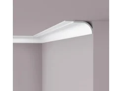 NOEL & MARQUET NMC WT22 WALLSTYL Eckleiste Zierleiste Stuckleiste 2 m 200 cm x 22,5 cm x 10 cm Weiß
