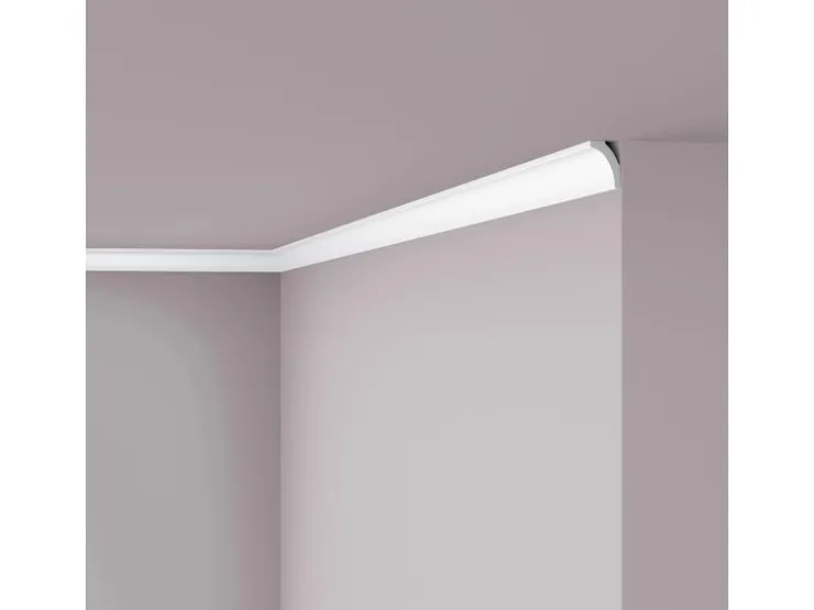 NOEL & MARQUET NMC WT8 WALLSTYL Eckleiste Zierleiste Sockelleiste 2 m 200 cm x 2 cm x 3 cm Weiß* Zierprofile