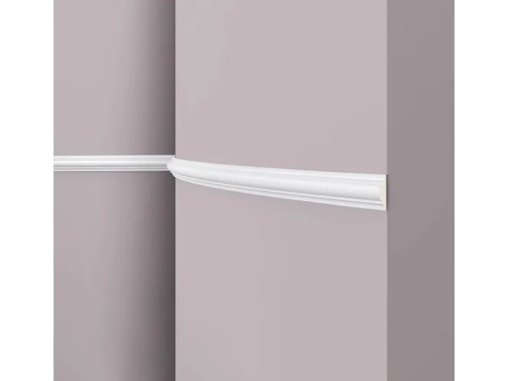 NOEL & MARQUET NMC Z10 Flex ARSTYL Flexible Wand- und Friesleiste Zierleiste Stuckleiste 2 m 200 cm x 1,8 cm x 3,8 cm Weiß* Zierprofile