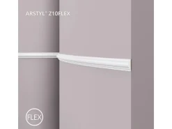 NOEL & MARQUET NMC Z10 Flex ARSTYL Flexible Wand- und Friesleiste Zierleiste Stuckleiste 2 m 200 cm x 1,8 cm x 3,8 cm Weiß* Zierprofile