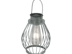 Näve LED-Deko-Solarleuchte IP44 Silber 21,5 cm* Laternen