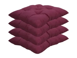 NYVI Stuhlkissen für Gartenstühle 38x38 cm 4er Set