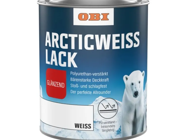 OBI Arctic Weißlack glänzend 750 ml* Weißlacke