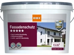 OBI Fassadenschutz Weiß matt 2,5 l* Außen-Fassadenfarben