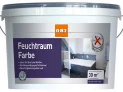 OBI Feuchtraumfarbe Weiß matt 5 l