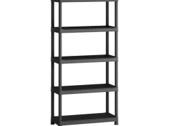 OBI Kunststoffregal M-90 Schwarz 182 cm x 90 cm x 40 cm* Aufbewahrung