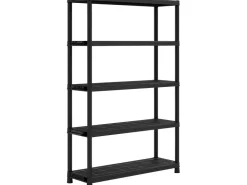 OBI Kunststoffregal XL-120 Schwarz 187 cm x 120 cm x 40 cm* Metallregale