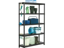 OBI Kunststoffregal XL-120 Schwarz 187 cm x 120 cm x 40 cm* Metallregale