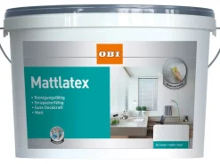 OBI Mattlatex Weiß matt 5 l* Weißlacke|Spezialfarben