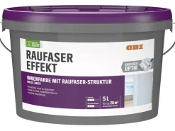 OBI Raufaser-Effekt Weiß matt 5 l* Weißlacke