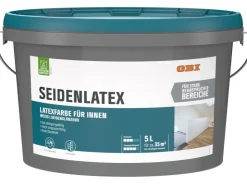 OBI Seidenlatex Weiß seidenglänzend 5 l* Weißlacke