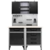 Ondis24 Werkstatt Set Entdecker 120 cm 1 Schrank LED Werkstatteinrichtung Werkbank* Schränke