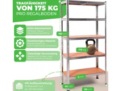 Ondis24 2x Steckregal Metallregal Thomas 90 x 40* Metallregale