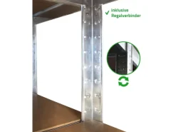 Ondis24 2x Steckregal Metallregal Thomas 90 x 40* Metallregale