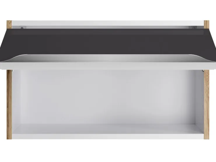 Optifit Küchen-Oberschrank Linus984 60cm x 35,2cm x 34,9cm Anthrazit-Wildeiche